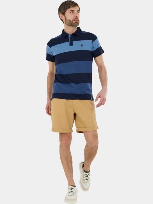 Fundango Incognito Stripe Poloshirt férfi galléros póló sötétkék színben 4