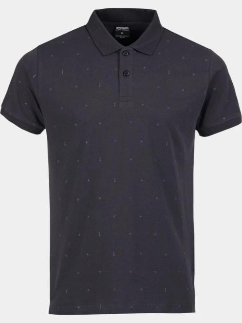 Fundango Icon Poloshirt férfi galléros póló fekete színben 2