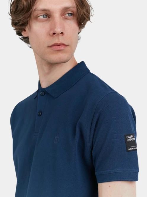 Fundango Insignia Poloshirt férfi galléros póló sötétkék színben 5