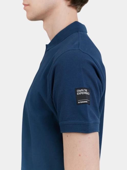 Fundango Insignia Poloshirt férfi galléros póló sötétkék színben 6