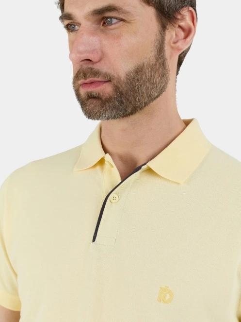 Fundango Insignia Poloshirt férfi galléros póló sárga színben 5