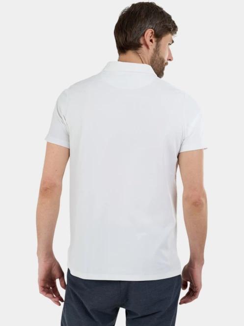 Fundango Zeno II Tech Poloshirt férfi galléros sport póló fehér színben 3