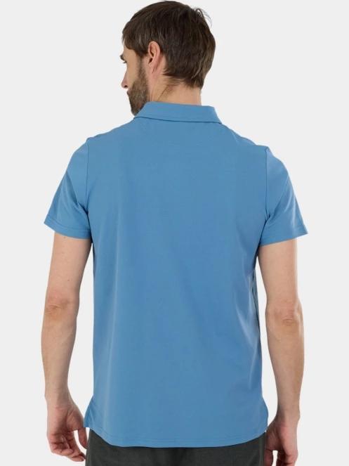 Fundango Zeno II Tech Poloshirt férfi galléros sport póló kék színben 3