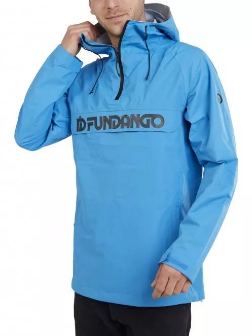 Fundango Salmo logo Anorak férfi túrakabát kék színben 2