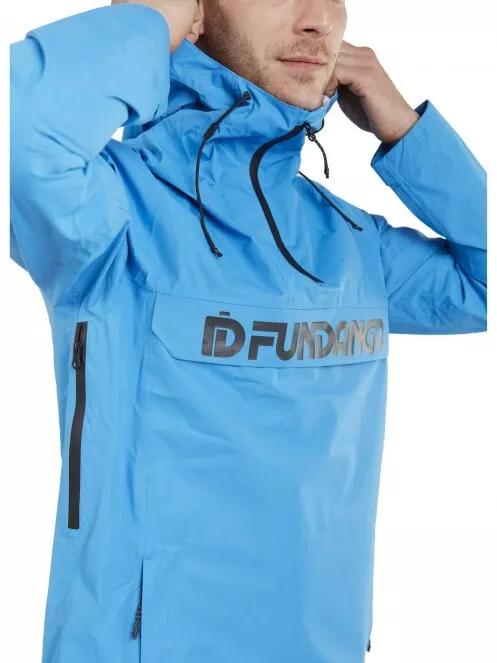 Fundango Salmo logo Anorak férfi túrakabát kék színben 4