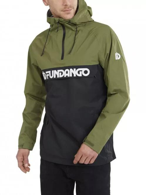 Fundango Salmo logo Anorak férfi túrakabát oliva színben 2
