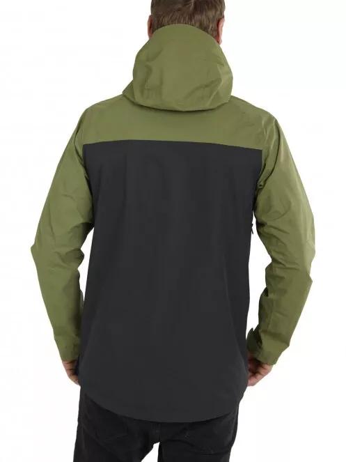 Fundango Salmo logo Anorak férfi túrakabát oliva színben 4