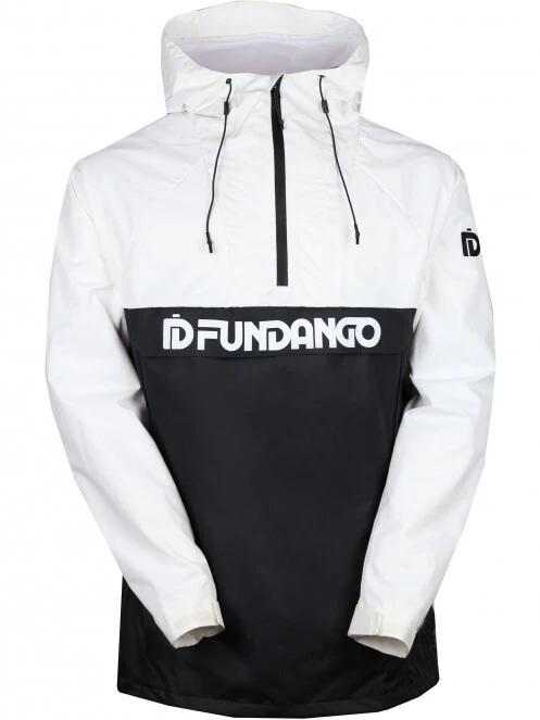 Fundango Salmo Logo Anorak férfi esőkabát fehér színben 7