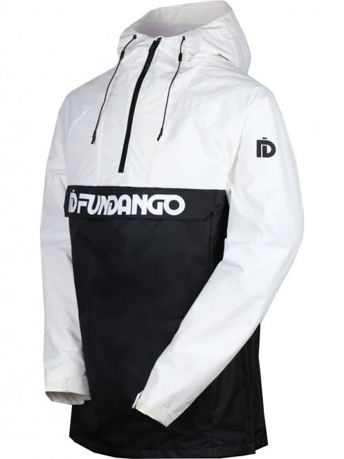 Fundango Salmo Logo Anorak férfi esőkabát fehér színben 8