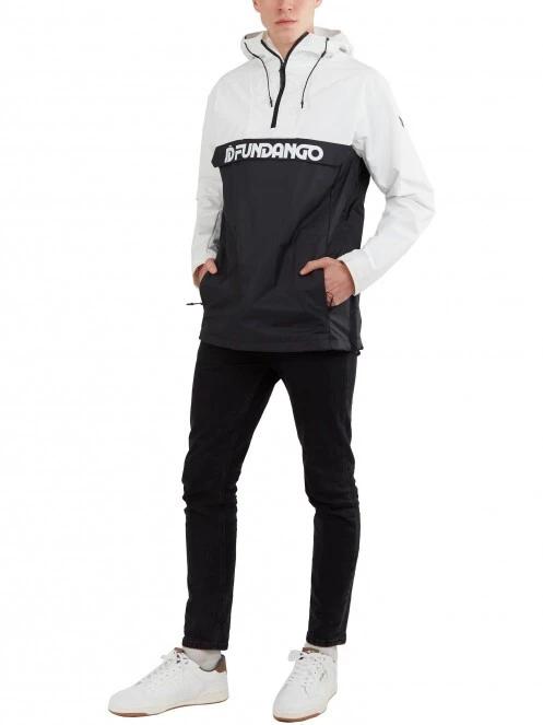 Fundango Salmo Logo Anorak férfi esőkabát fehér színben 4