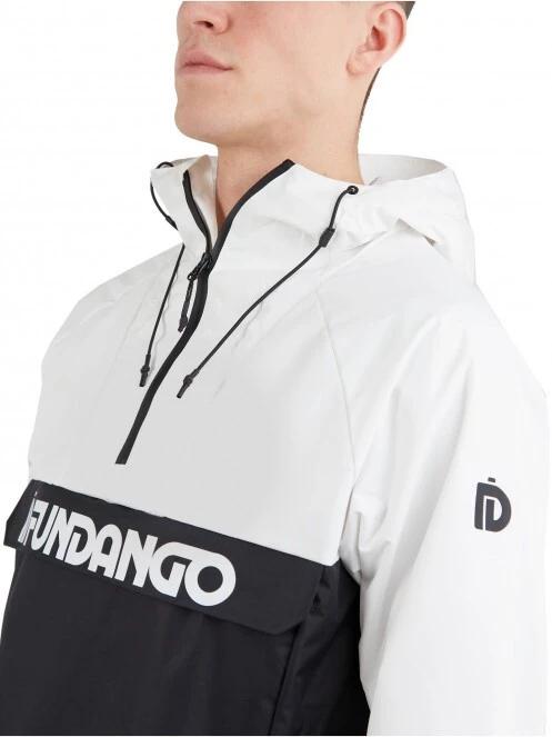 Fundango Salmo Logo Anorak férfi esőkabát fehér színben 5