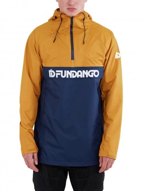 Fundango Salmo Logo Anorak férfi esőkabát sárga színben 2