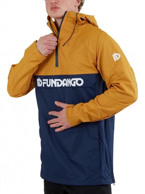 Fundango Salmo Logo Anorak férfi esőkabát sárga színben 5