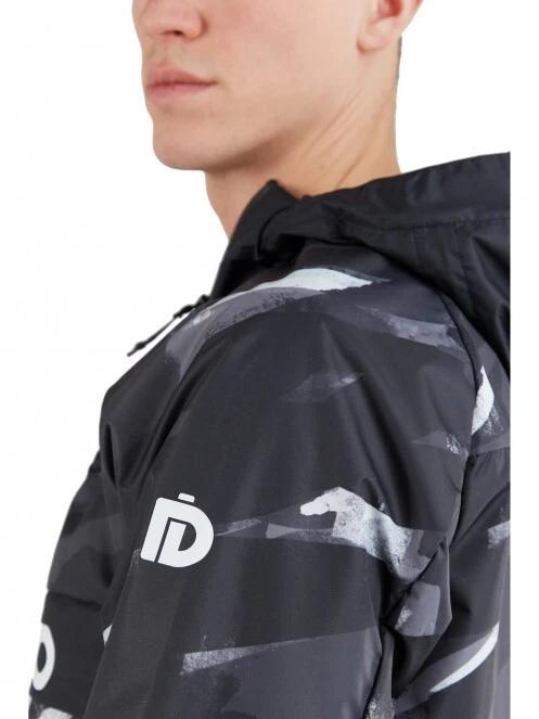 Fundango Salmo Logo Anorak férfi esőkabát fekete színben 7