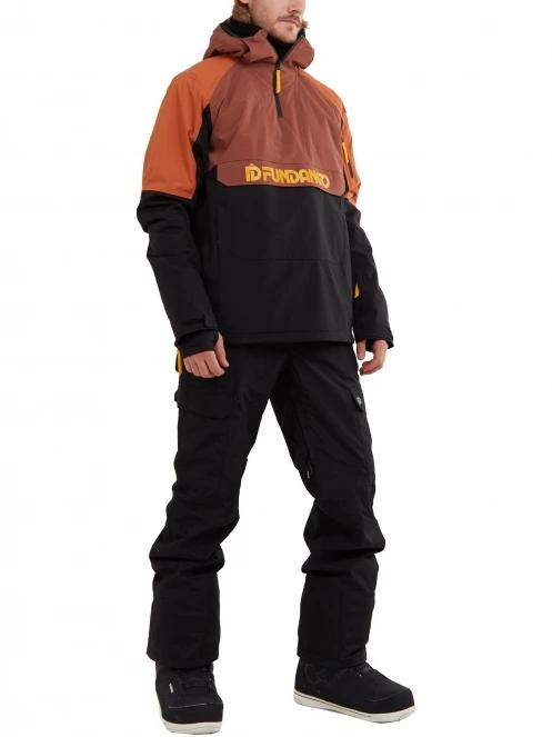 Fundango Burnaby Logo Anorak férfi síkabát piros színben 4