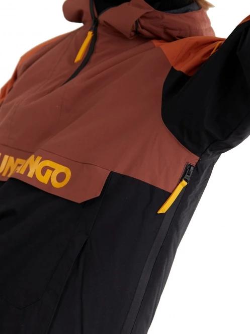 Fundango Burnaby Logo Anorak férfi síkabát piros színben 8