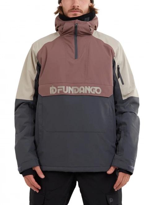 Fundango Burnaby Logo Anorak férfi síkabát lila színben 2