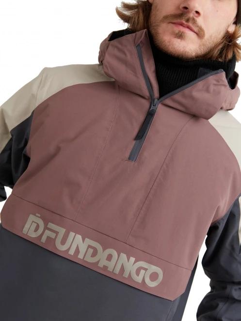 Fundango Burnaby Logo Anorak férfi síkabát lila színben 6