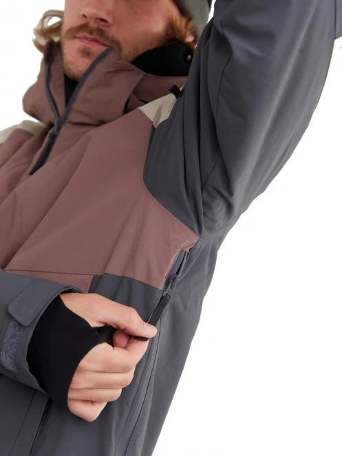 Fundango Burnaby Logo Anorak férfi síkabát lila színben 7