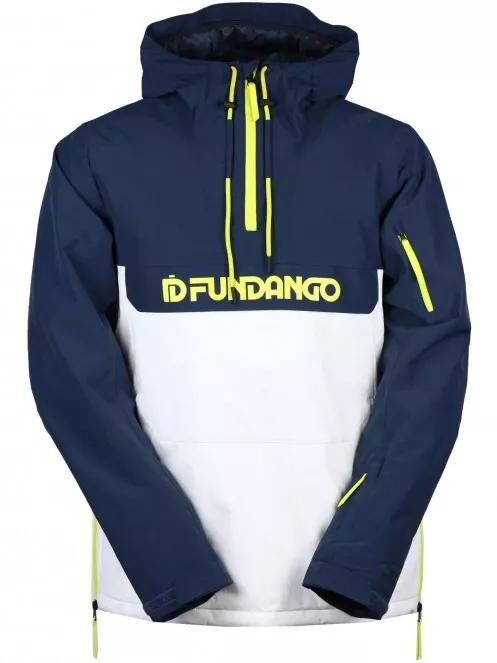 Fundango Burnaby Logo Anorak férfi síkabát fehér színben 7