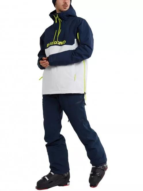 Fundango Burnaby Logo Anorak férfi síkabát fehér színben 4