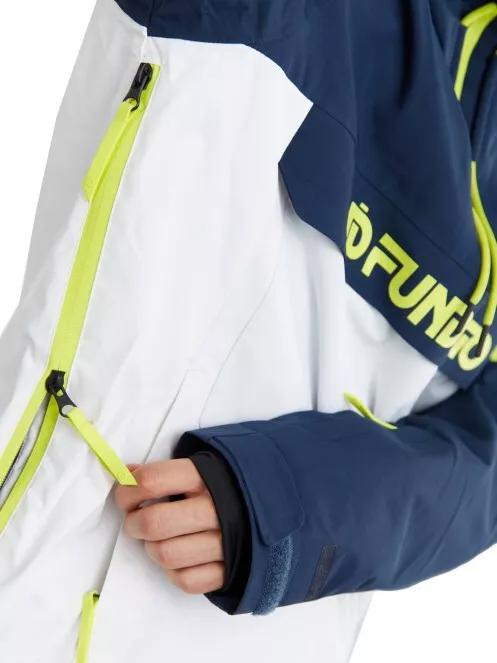 Fundango Burnaby Logo Anorak férfi síkabát fehér színben 6