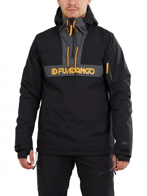 Fundango Burnaby Logo Anorak férfi síkabát szürke színben 2