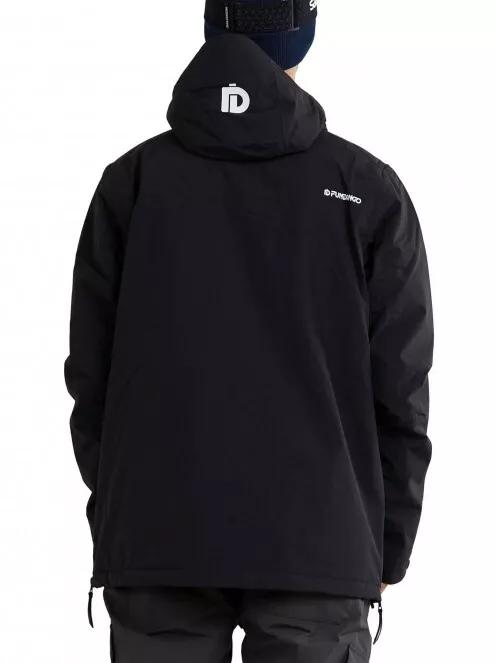 Fundango Burnaby Logo Anorak férfi síkabát fekete színben 3