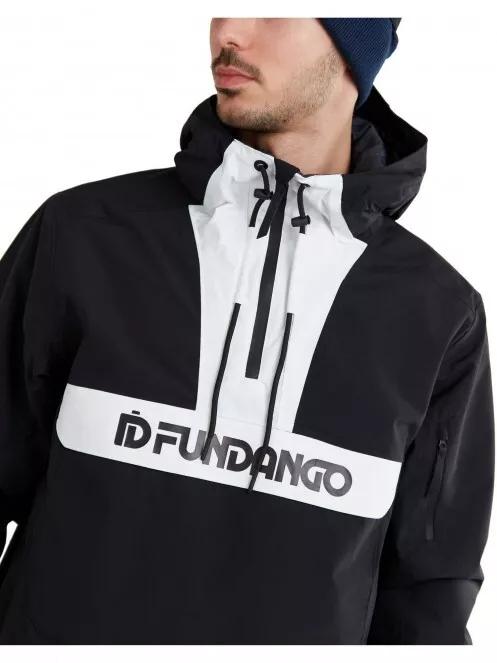 Fundango Burnaby Logo Anorak férfi síkabát fekete színben 5
