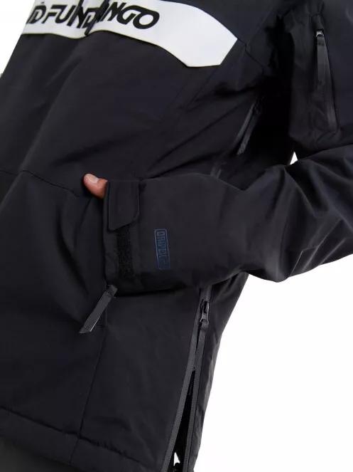 Fundango Burnaby Logo Anorak férfi síkabát fekete színben 6