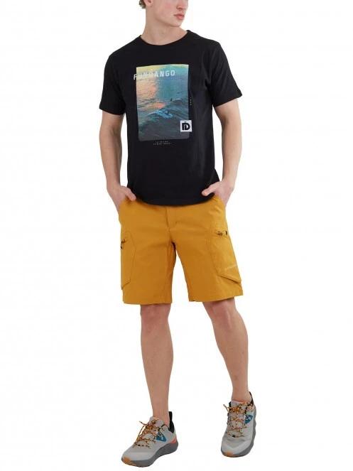 Fundango Barnet Cargo Short férfi túranadrág narancssárga színben 4