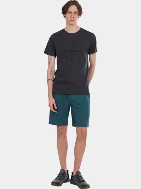 Fundango Delon Sweatshorts férfi tréning rövidnadrág zöld színben 4