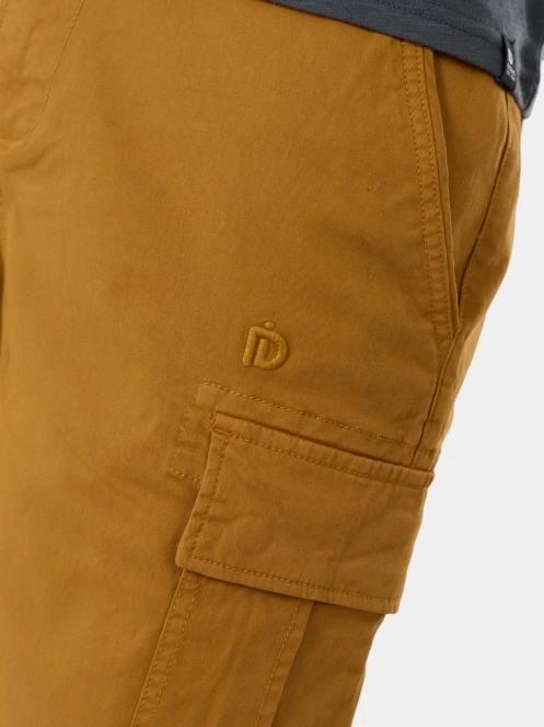 Fundango Zack Cargo Shorts férfi oldalzsebes rövidnadrág sárga színben 6