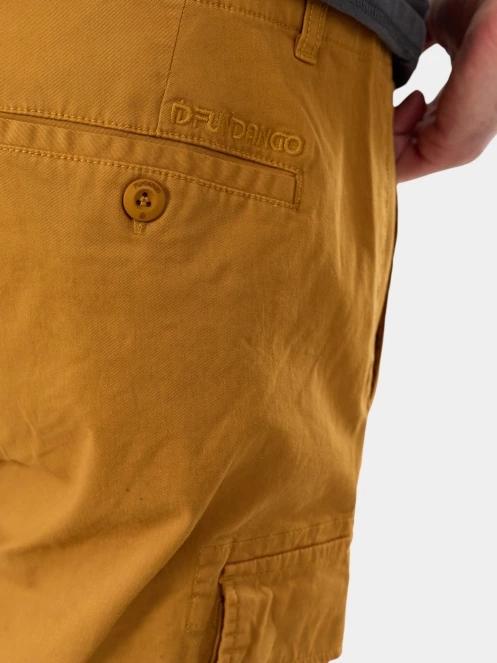Fundango Zack Cargo Shorts férfi oldalzsebes rövidnadrág sárga színben 7