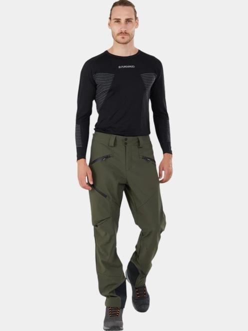 Fundango Rob Softshell Pants férfi softshell nadrág zöld színben 4