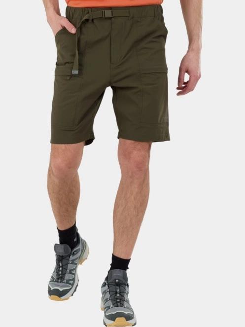 Fundango Elkford Cargo Trekking Shorts férfi oldalzsebes túra rövidnadrág zöld színben 2