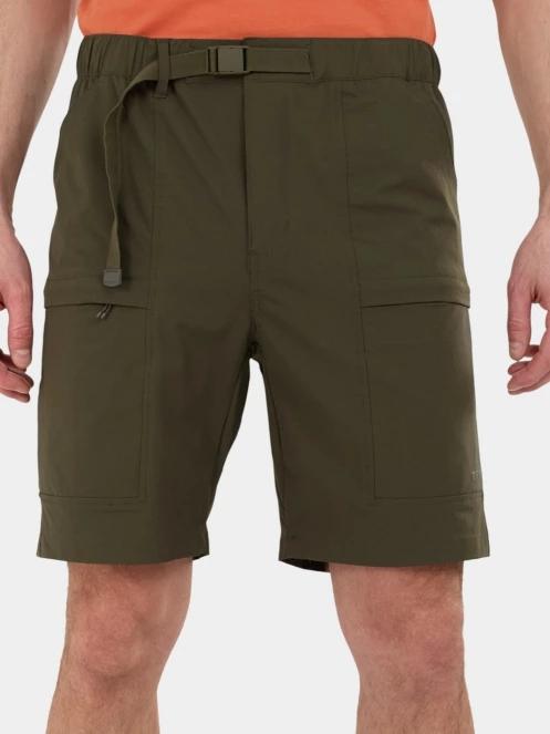 Fundango Elkford Cargo Trekking Shorts férfi oldalzsebes túra rövidnadrág zöld színben 5