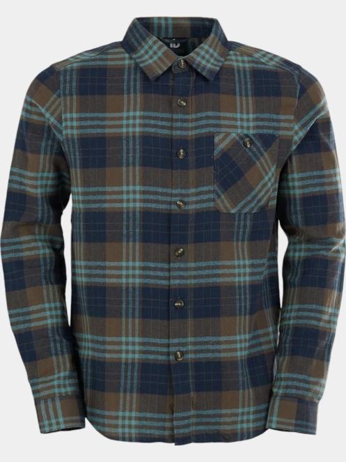 Fundango Harris Shirt férfi hosszú ujjú ing kék színben 8