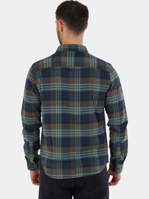 Fundango Harris Shirt férfi hosszú ujjú ing kék színben 3