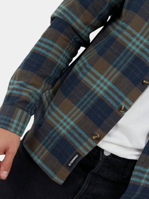 Fundango Harris Shirt férfi hosszú ujjú ing kék színben 7