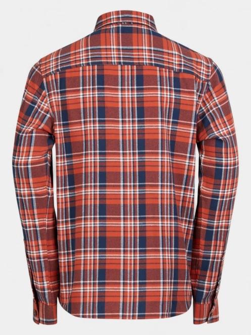 Fundango Harris Shirt férfi hosszú ujjú ing piros színben 8