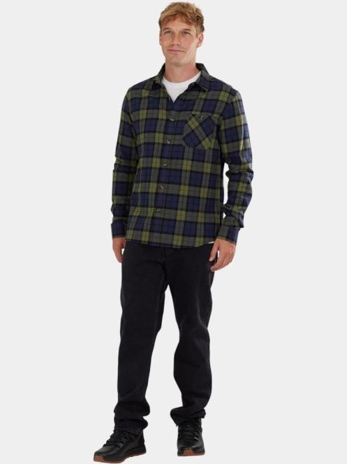 Fundango Harris Shirt férfi hosszú ujjú ing sötétkék színben 4