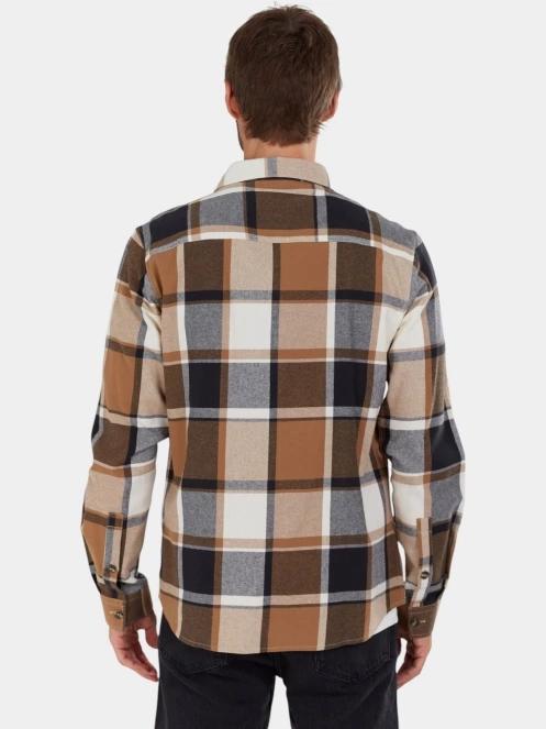 Fundango Harris Shirt férfi hosszú ujjú ing barna színben 3