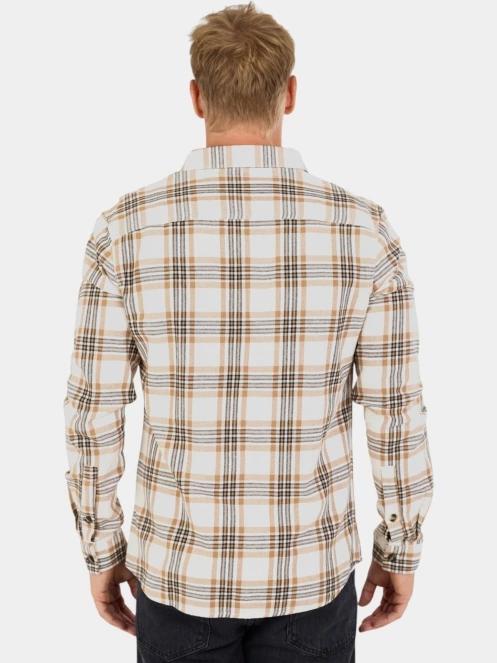 Fundango Harris Shirt férfi hosszú ujjú ing homok színben 3
