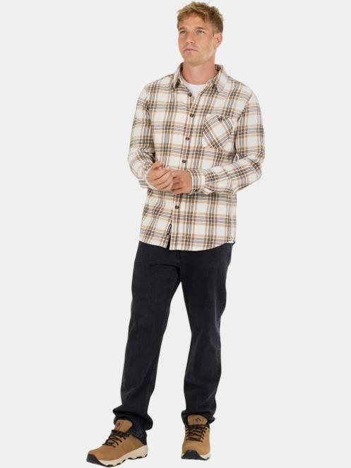 Fundango Harris Shirt férfi hosszú ujjú ing homok színben 4