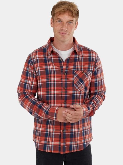 Fundango Harris Shirt férfi hosszú ujjú ing piros színben 2