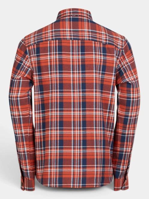 Fundango Harris Shirt férfi hosszú ujjú ing piros színben 8