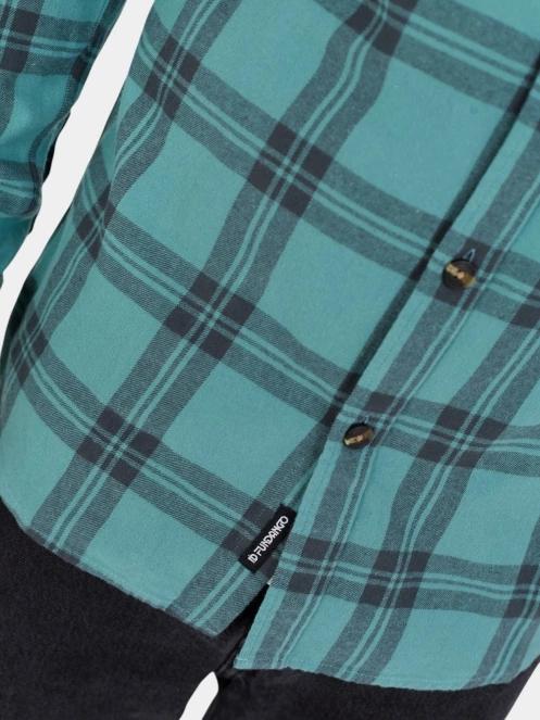 Fundango Harris Shirt férfi hosszú ujjú ing zöld színben 6