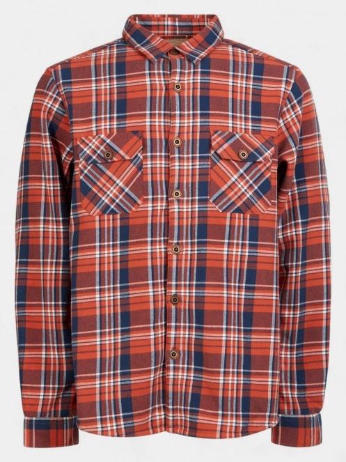 Fundango Roddy Lined Shirt férfi ingkabát piros színben 9