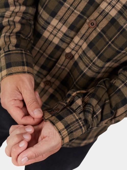 Fundango Roddy Lined Shirt férfi ingkabát oliva színben 6
